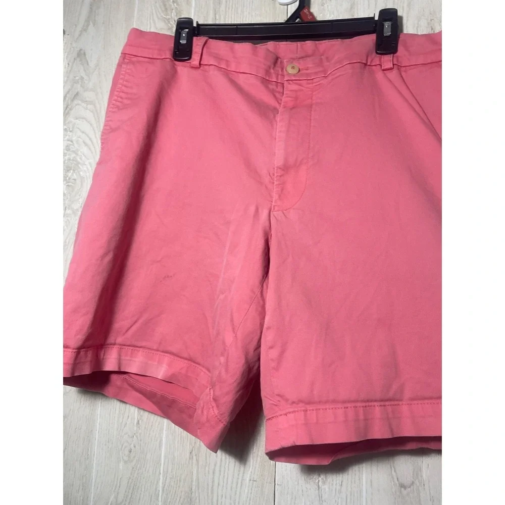 Southern Tide Shorts Mens 38 w Pink Chino Khaki Allen Fit Preppy Casual‎ Adult